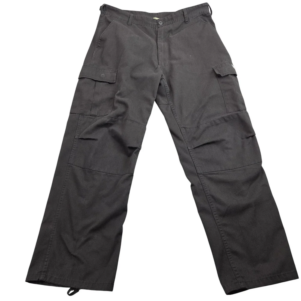 Upcycled Military BDU Cargo Pants Mens 35-39 Adjustable Reworked Y2K Streetwear